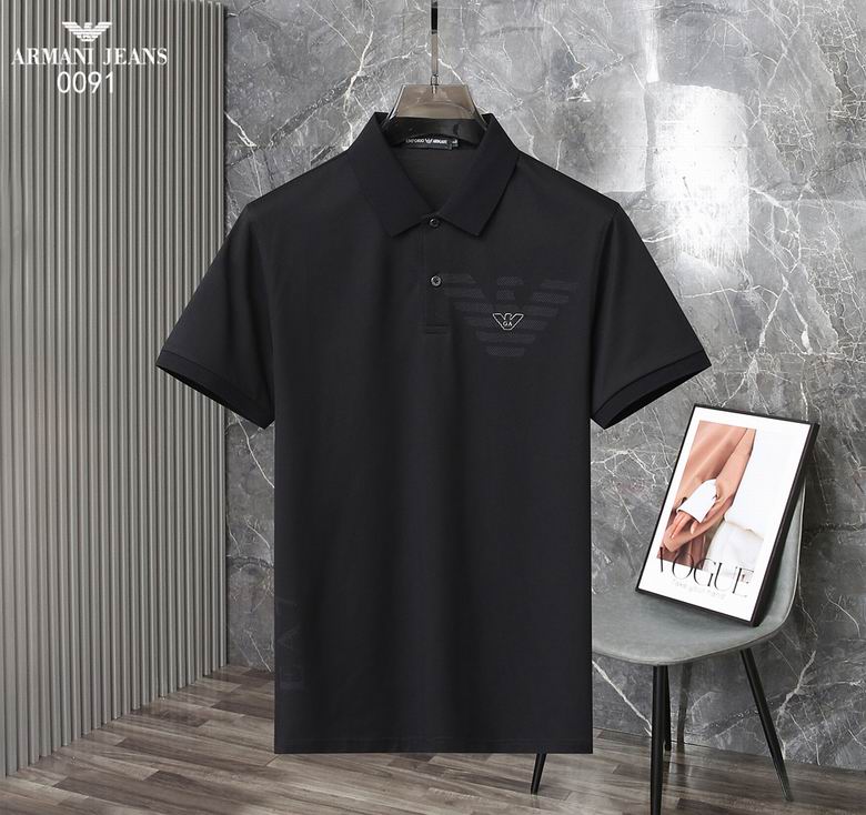 Wholesale Cheap Armani Short Sleeve Lapel T Shirts for Sale