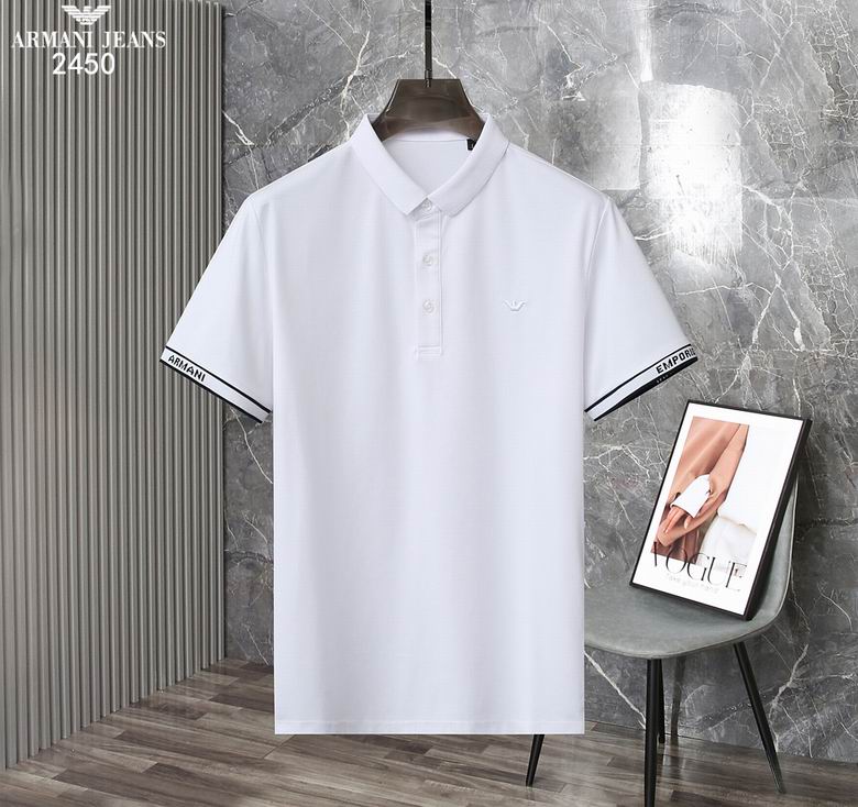 Wholesale Cheap Armani Short Sleeve Lapel T Shirts for Sale