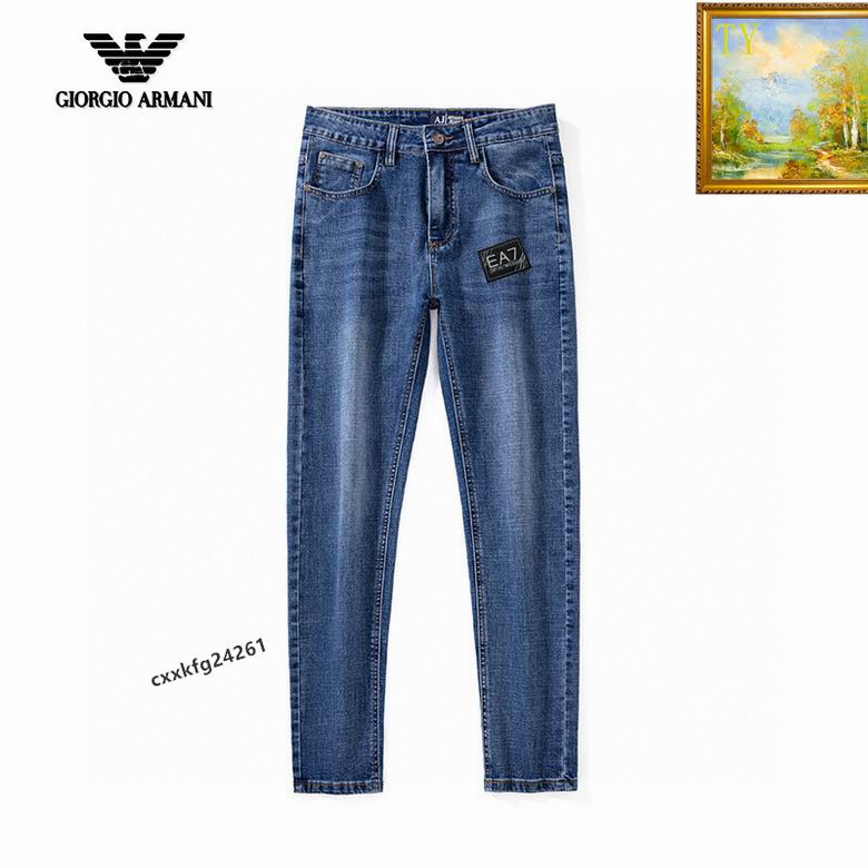 Wholesale Cheap A rmani Mens Long Jeans for Sale