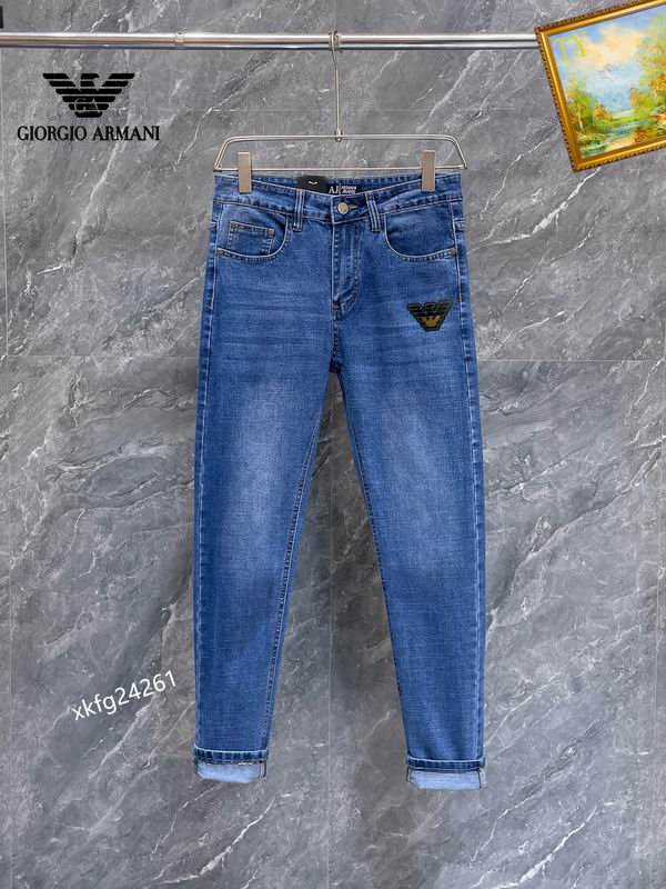 Wholesale Cheap A rmani Mens Long Jeans for Sale