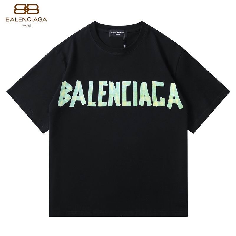 Wholesale Cheap B alenciaga Short Sleeve T shirts for Sale