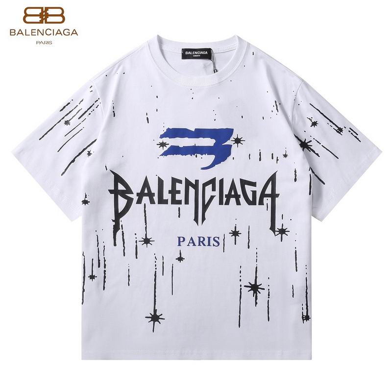 Wholesale Cheap B alenciaga Short Sleeve T shirts for Sale