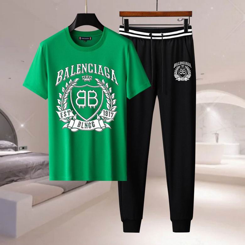 Wholesale Cheap B.alenciaga Short Sleeve Replica Tracksuits for Sale