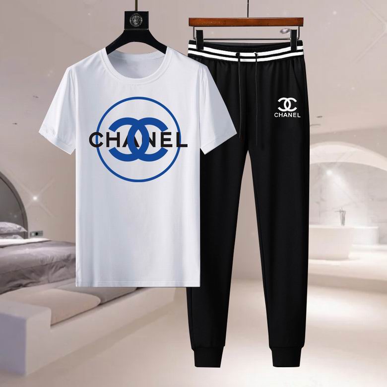 Wholesale Cheap C.hanel Short Sleeve Replica Tracksuits for Sale