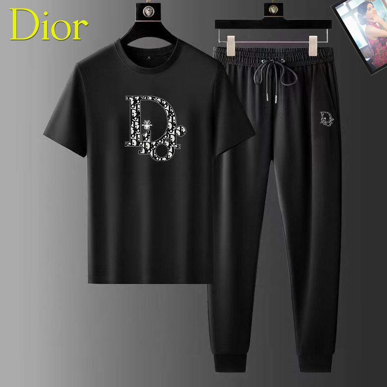 Wholesale Cheap D.ior Short Sleeve Replica Tracksuits for Sale