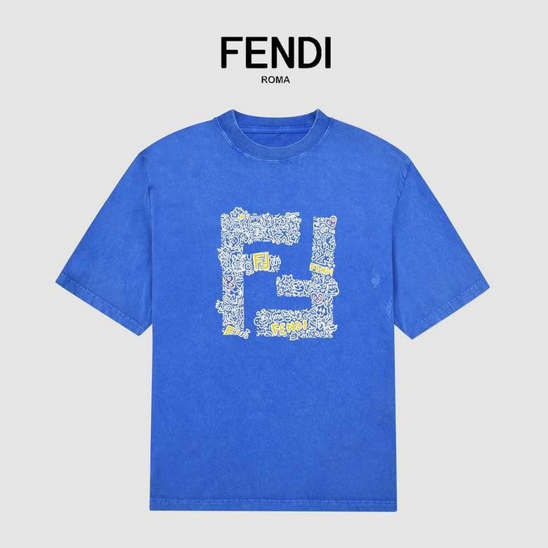 Wholesale Cheap F endi Men Short Sleeve T Shirts for Sale