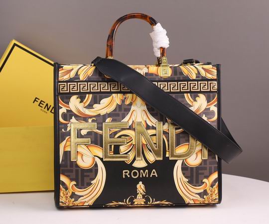 Wholesale Cheap Aaa quality F.endi x versace Sunshine Tote & Shoulder Replica Bags for Sale