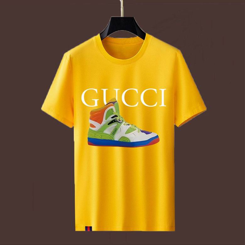 Wholesale Cheap G.ucci Short Sleeve mens T Shirts for Sale