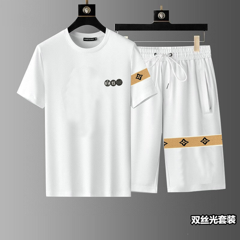 Wholesale Cheap Louis Vuitton Short Sleeve Tracksuits for Sale