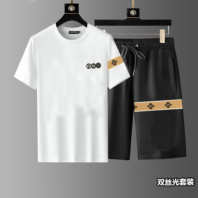 Wholesale Cheap Louis Vuitton Short Sleeve Tracksuits for Sale