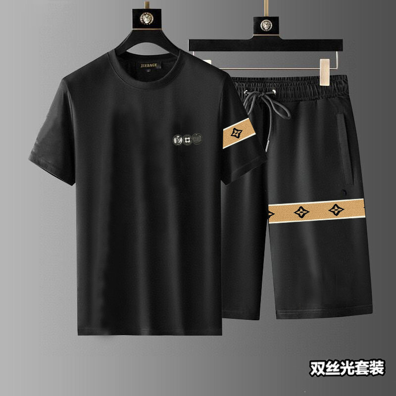 Wholesale Cheap Louis Vuitton Short Sleeve Tracksuits for Sale