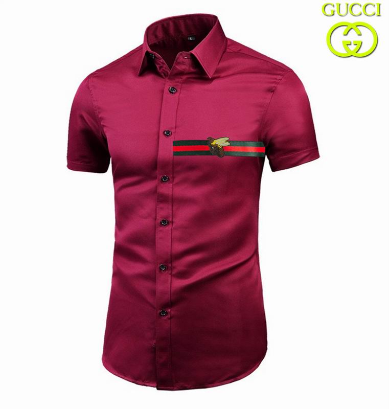 Wholesale Cheap G.ucci Short Sleeve Shirts for Sale
