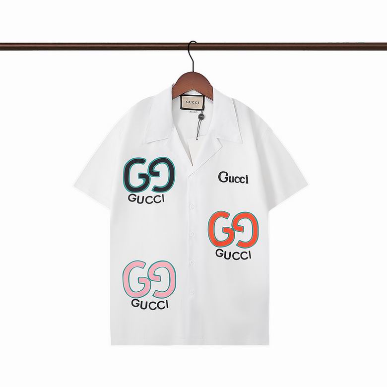 Wholesale Cheap G.ucci Short Sleeve Shirts for Sale