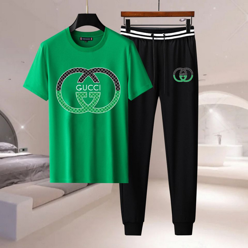 Wholesale Cheap G.ucci Short Sleeve Tracksuits mens for Sale