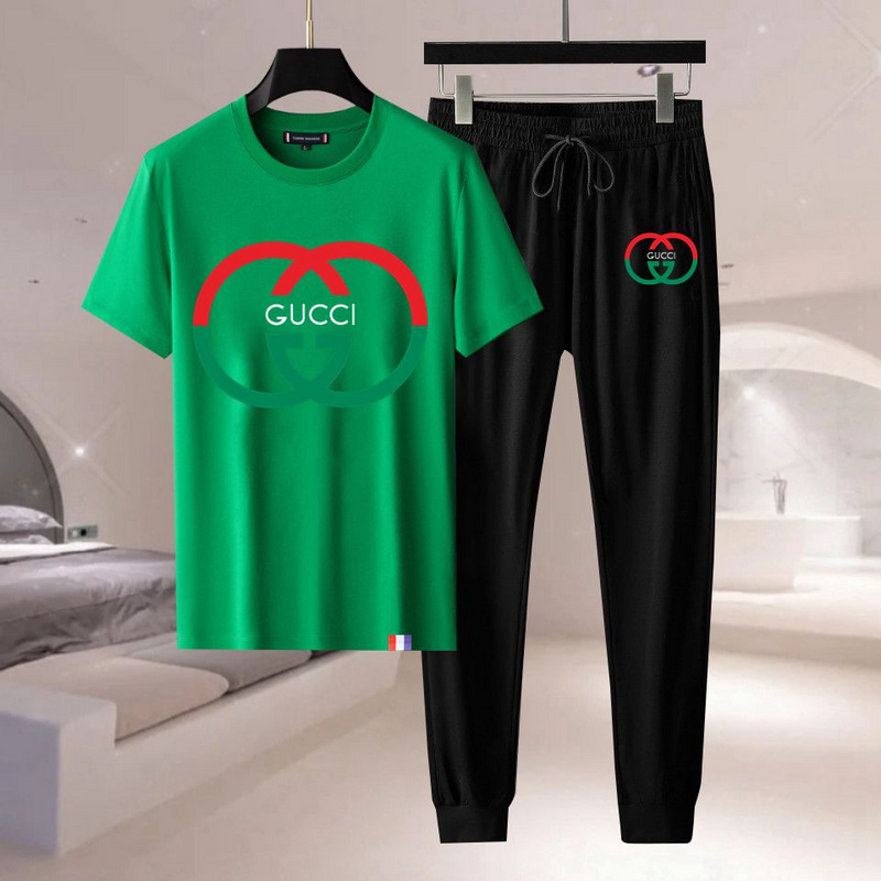 Wholesale Cheap G.ucci Short Sleeve Tracksuits mens for Sale