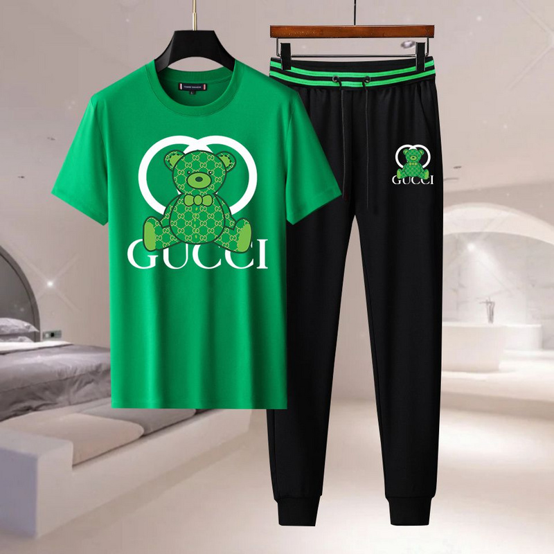 Wholesale Cheap G.ucci Short Sleeve Tracksuits mens for Sale