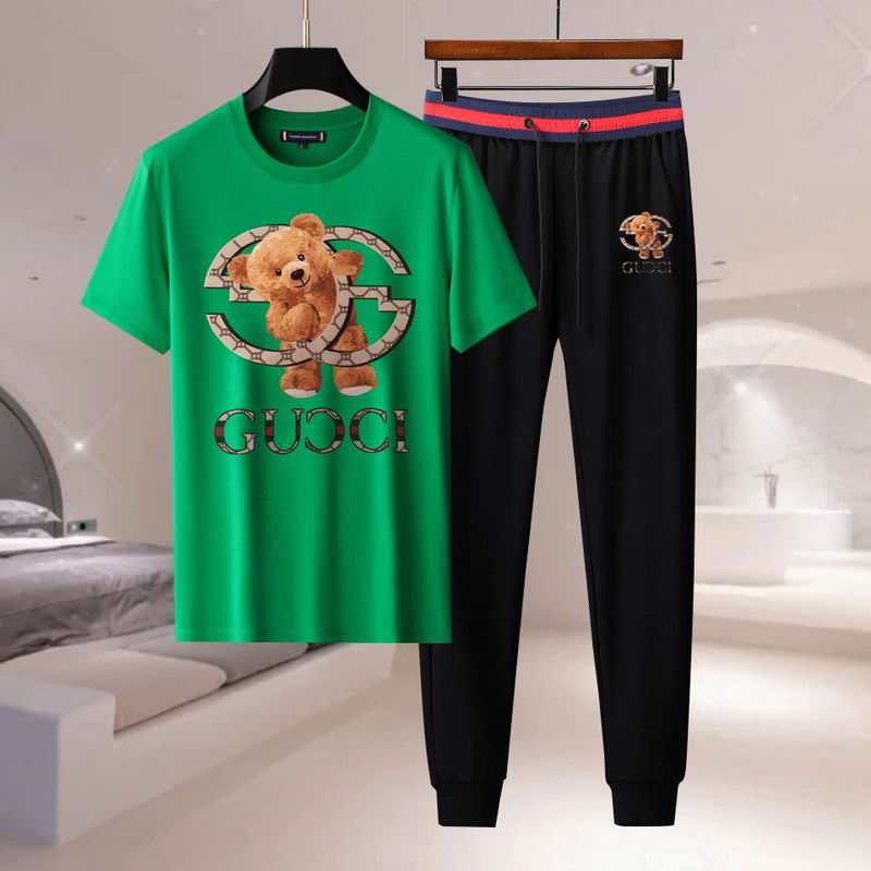 Wholesale Cheap G.ucci Short Sleeve Tracksuits for Sale