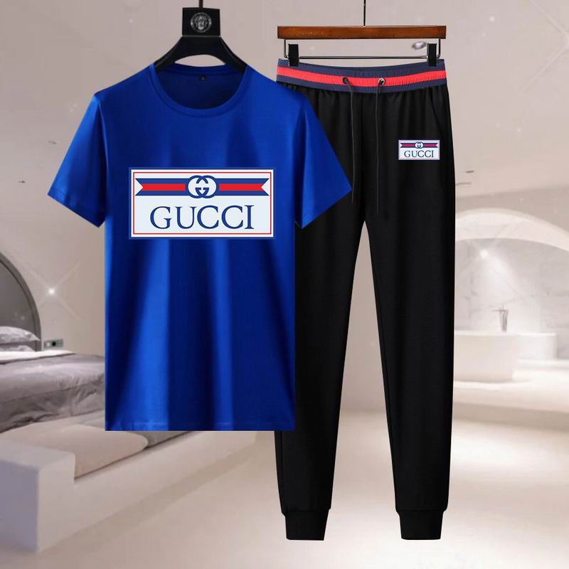 Wholesale Cheap G.ucci Short Sleeve Tracksuits for Sale