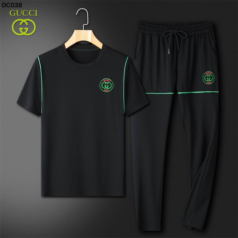 Wholesale Cheap G.ucci Short Sleeve Tracksuits mens for Sale