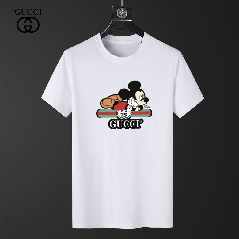 Wholesale Cheap G.ucci Short Sleeve mens T Shirts for Sale