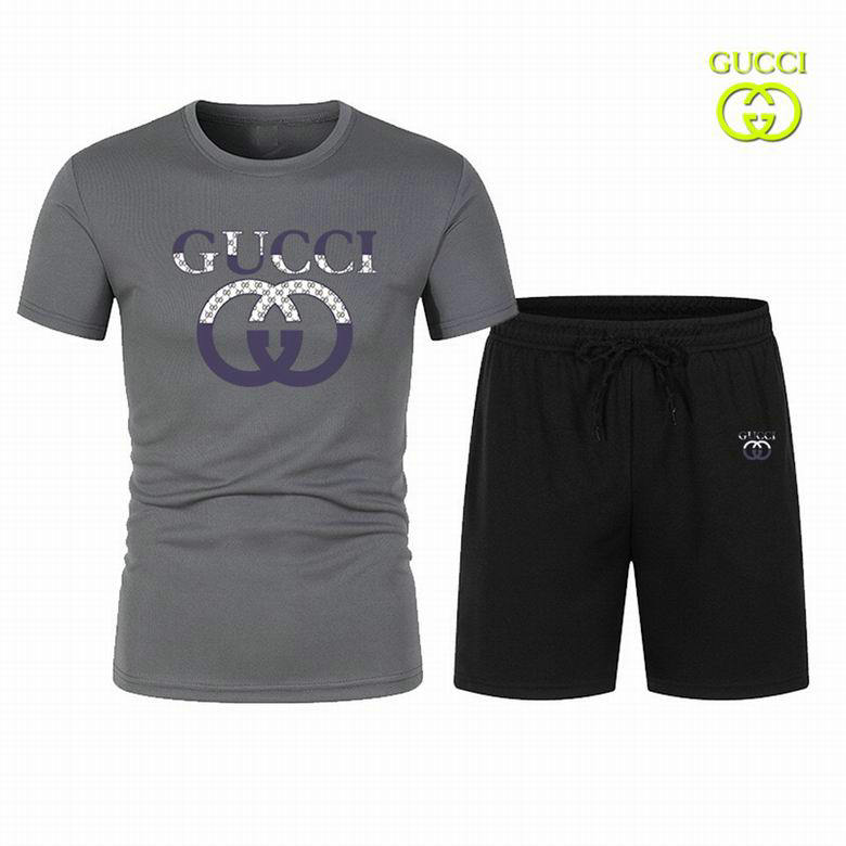 Wholesale Cheap G.ucci men Short Sleeve Tracksuits for Sale