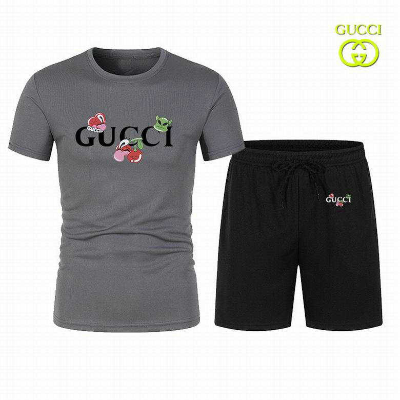 Wholesale Cheap G.ucci men Short Sleeve Tracksuits for Sale