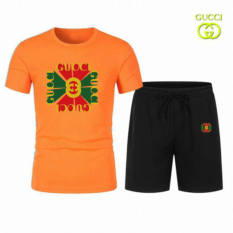 Wholesale Cheap G.ucci men Short Sleeve Tracksuits for Sale