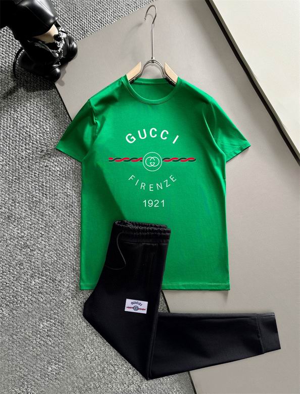 Wholesale Cheap G.ucci Short Sleeve Tracksuits mens for Sale