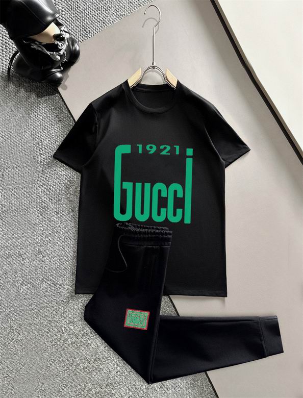 Wholesale Cheap G.ucci Short Sleeve Tracksuits mens for Sale