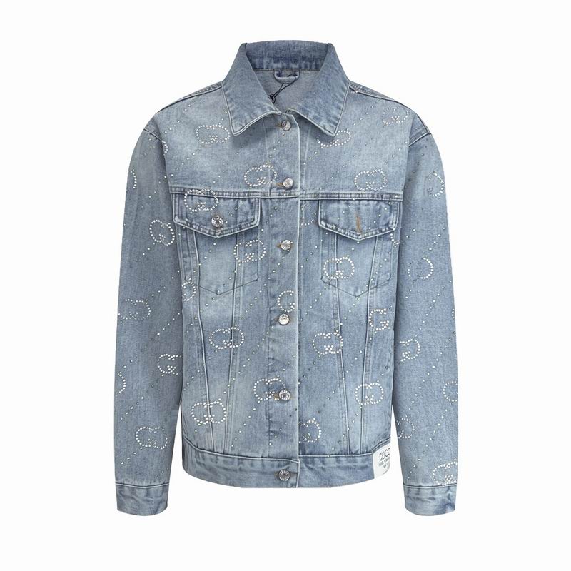 Wholesale Cheap G.ucci Replica Denim Jackets for Sale