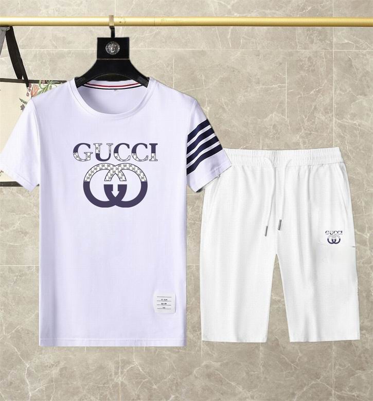 Wholesale Cheap G.ucci Short Sleeve Replica Tracksuits for Sale