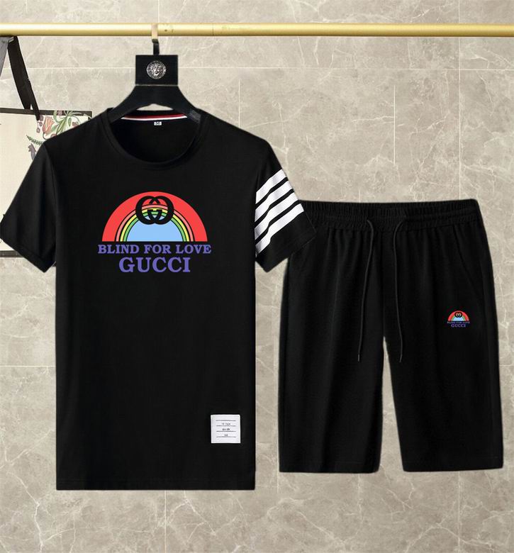 Wholesale Cheap G.ucci Short Sleeve Replica Tracksuits for Sale