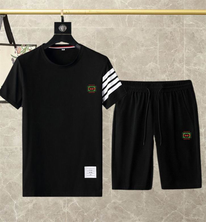 Wholesale Cheap G.ucci Short Sleeve Replica Tracksuits for Sale