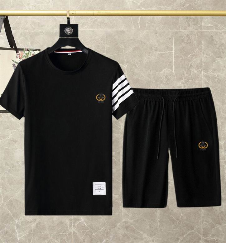 Wholesale Cheap G.ucci Short Sleeve Replica Tracksuits for Sale