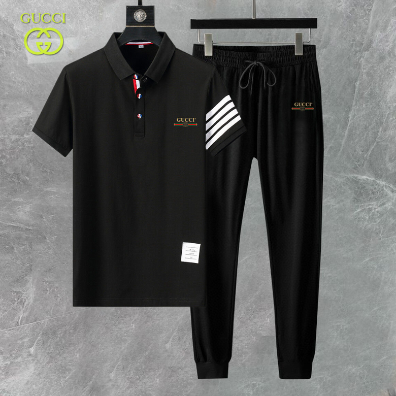 Wholesale Cheap G.ucci Short Sleeve Replica Tracksuits for Sale