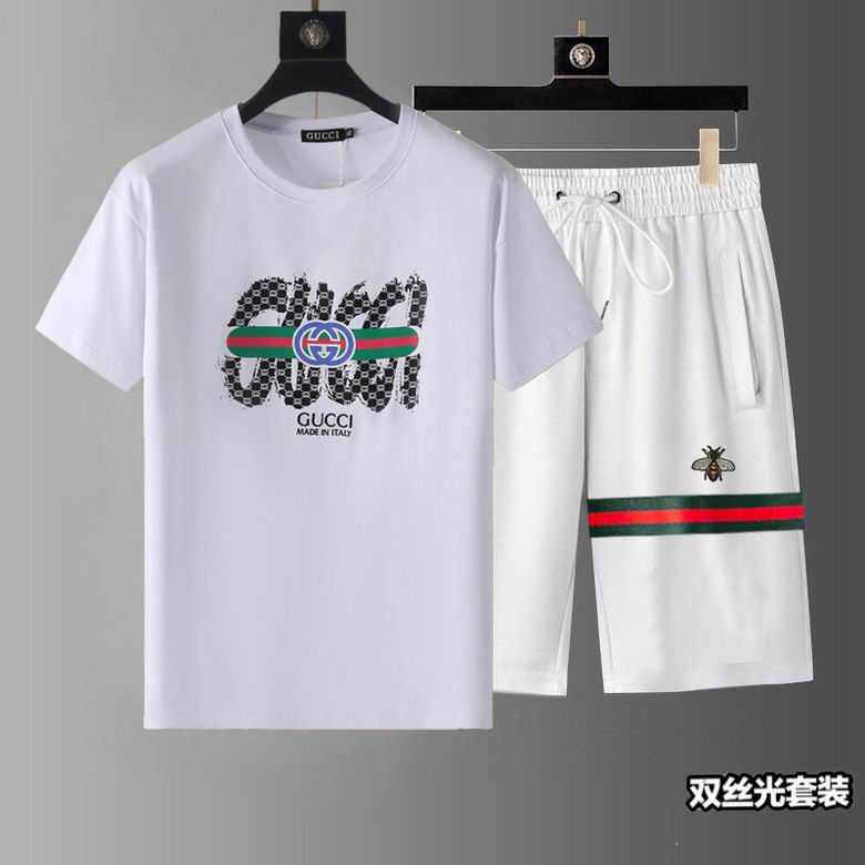 Wholesale Cheap G.ucci Short Sleeve Replica Tracksuits for Sale