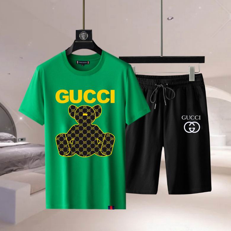 Wholesale Cheap G.ucci Short Sleeve Replica Tracksuits for Sale