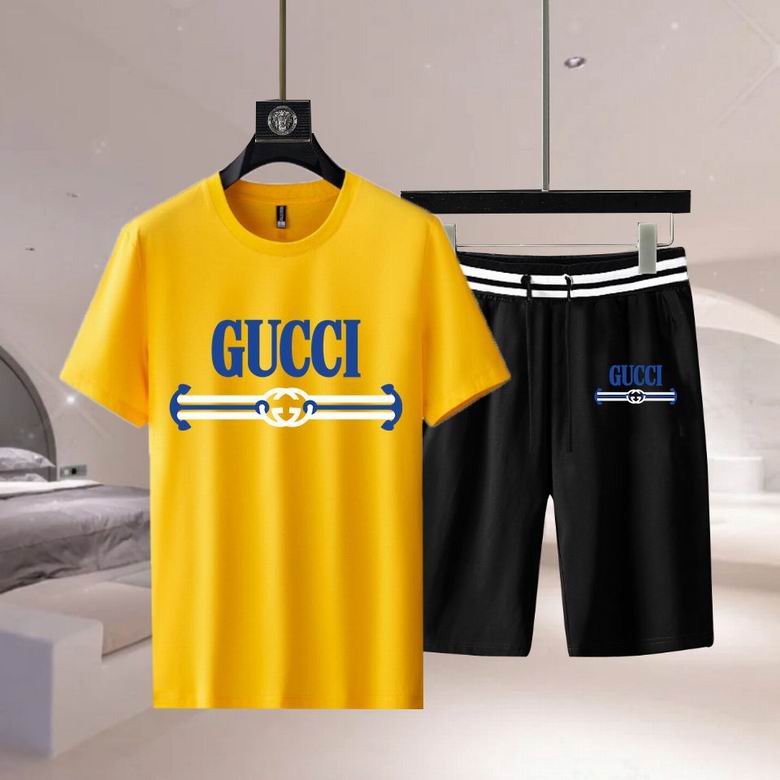 Wholesale Cheap G.ucci Short Sleeve Replica Tracksuits for Sale