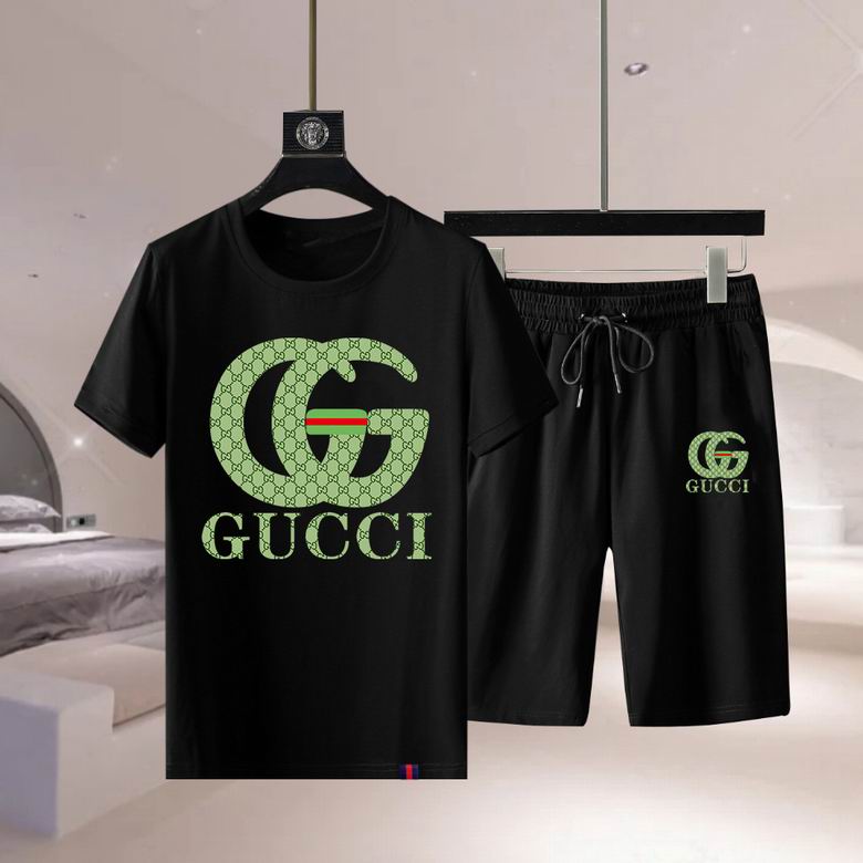 Wholesale Cheap G.ucci Short Sleeve Replica Tracksuits for Sale