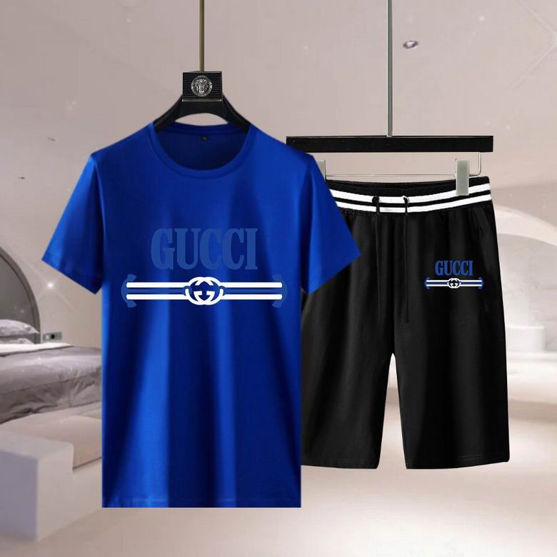 Wholesale Cheap G.ucci Short Sleeve Replica Tracksuits for Sale