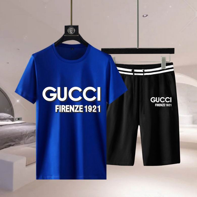 Wholesale Cheap G.ucci Short Sleeve Replica Tracksuits for Sale