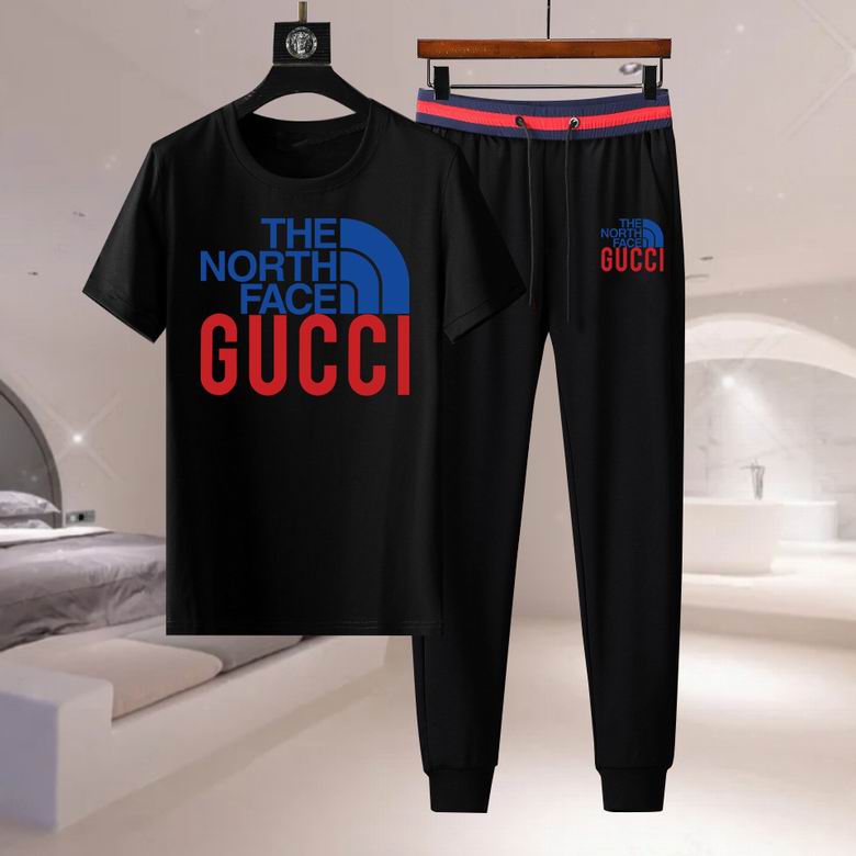 Wholesale Cheap G.ucci Short Sleeve Replica Tracksuits for Sale