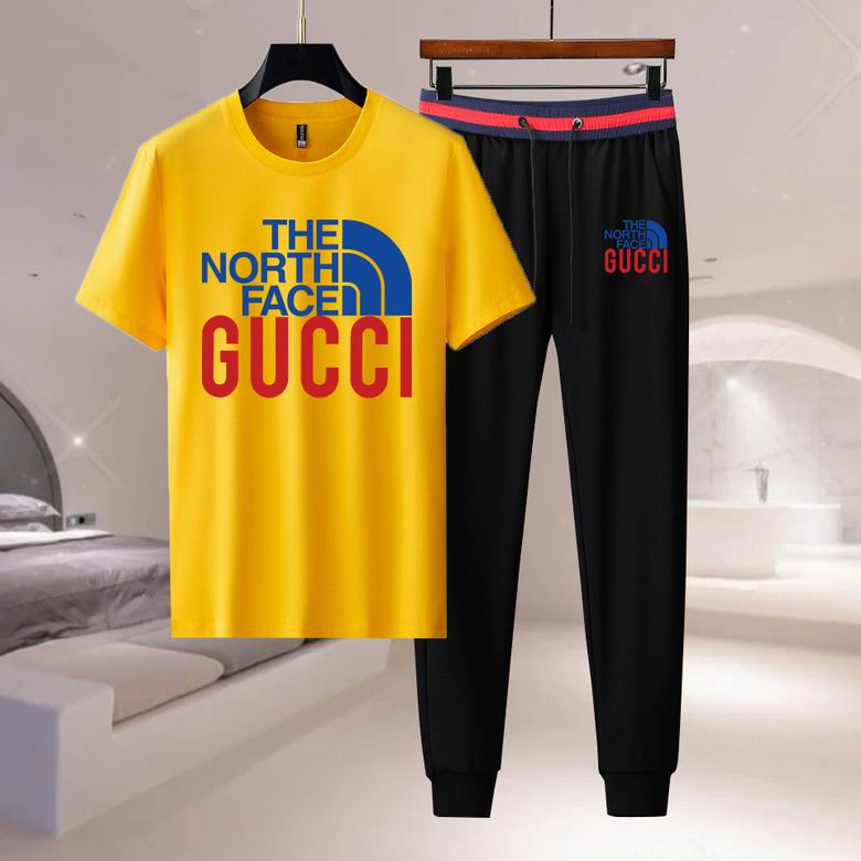 Wholesale Cheap G.ucci Short Sleeve Replica Tracksuits for Sale