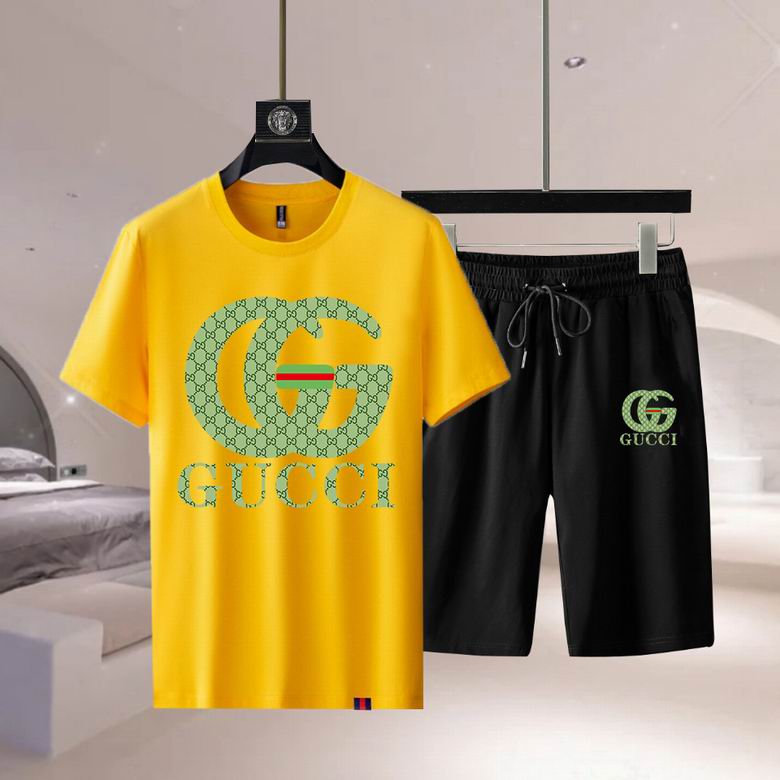 Wholesale Cheap G.ucci Short Sleeve Replica Tracksuits for Sale