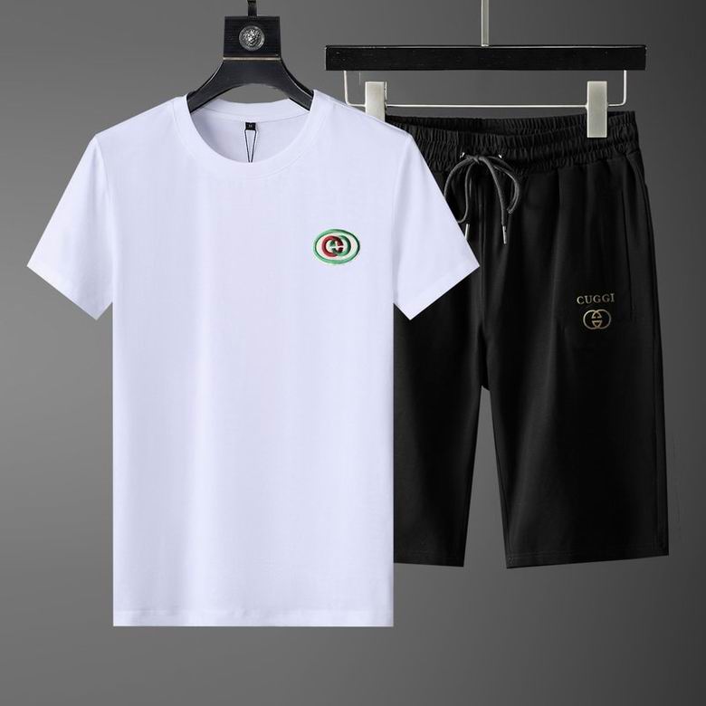 Wholesale Cheap G.ucci Short Sleeve Replica Tracksuits for Sale