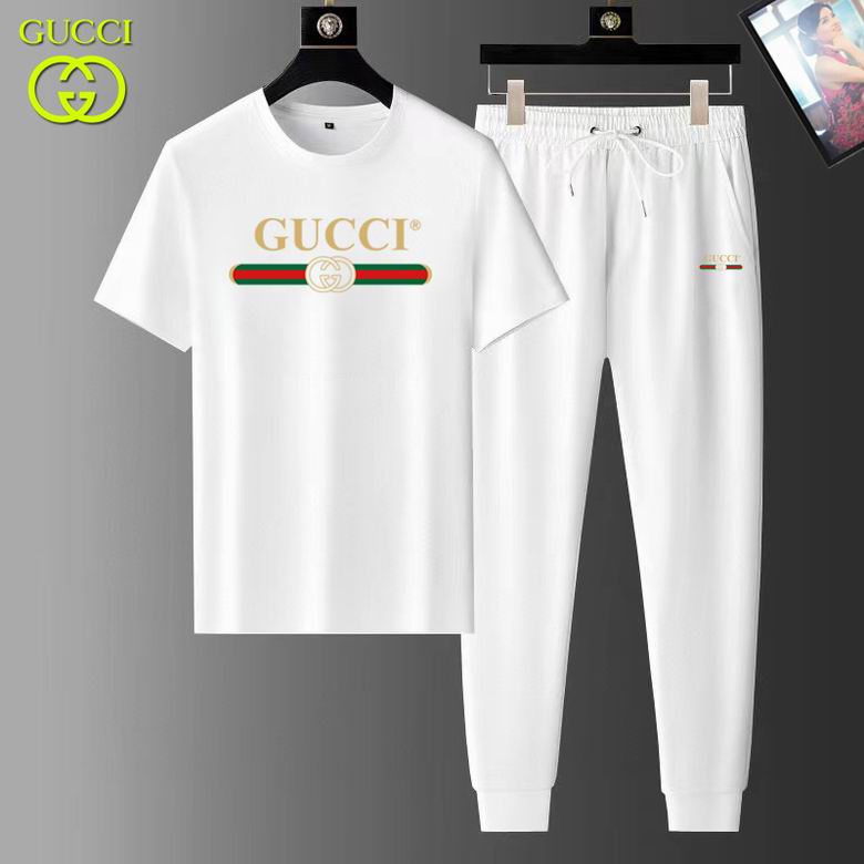 Wholesale Cheap G.ucci Short Sleeve Replica Tracksuits for Sale