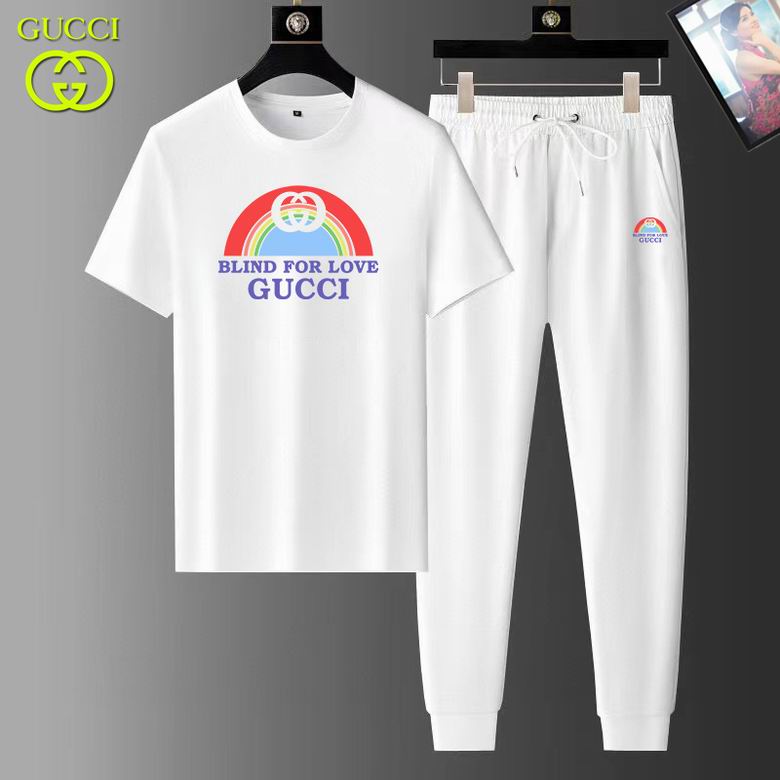 Wholesale Cheap G.ucci Short Sleeve Replica Tracksuits for Sale