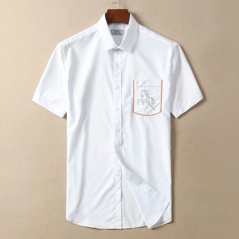 Wholesale Cheap H.ermes Short Sleeve Shirts for Sale