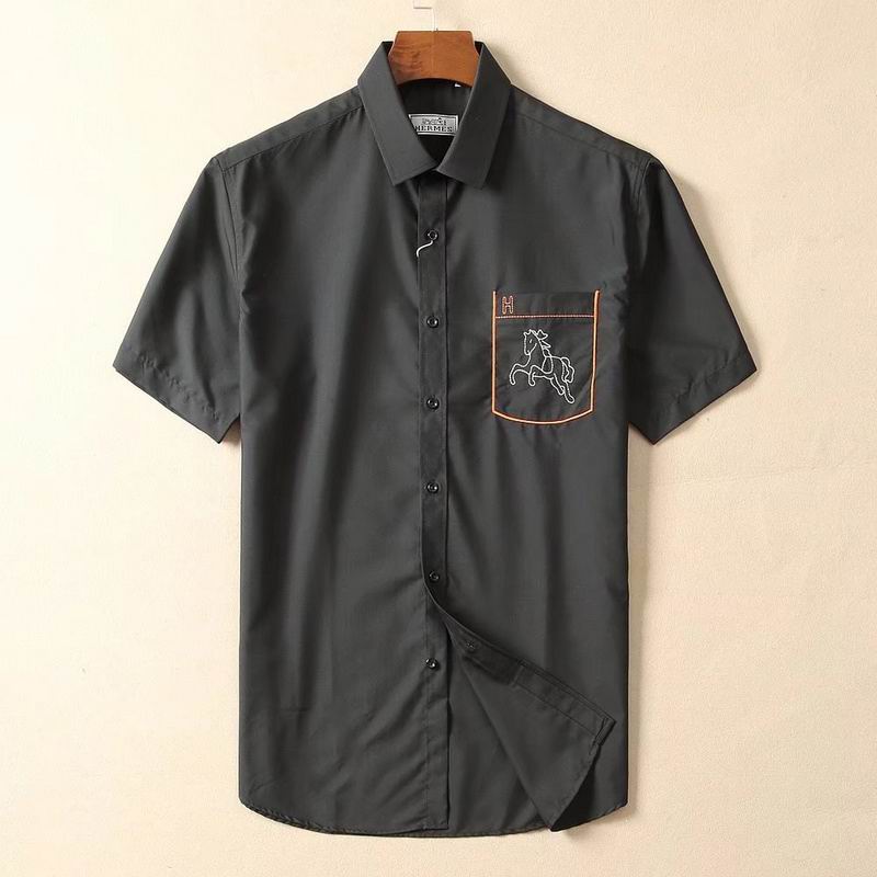 Wholesale Cheap H.ermes Short Sleeve Shirts for Sale