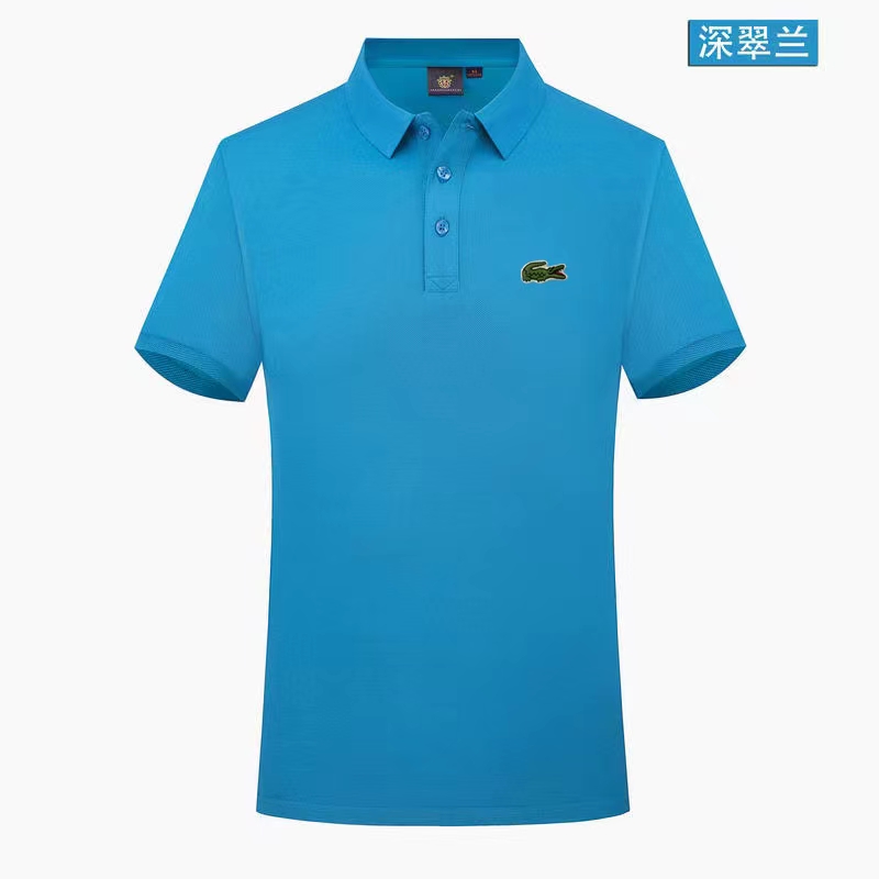 Wholesale Cheap Lacoste Short Sleeve Lapel T Shirts for Sale